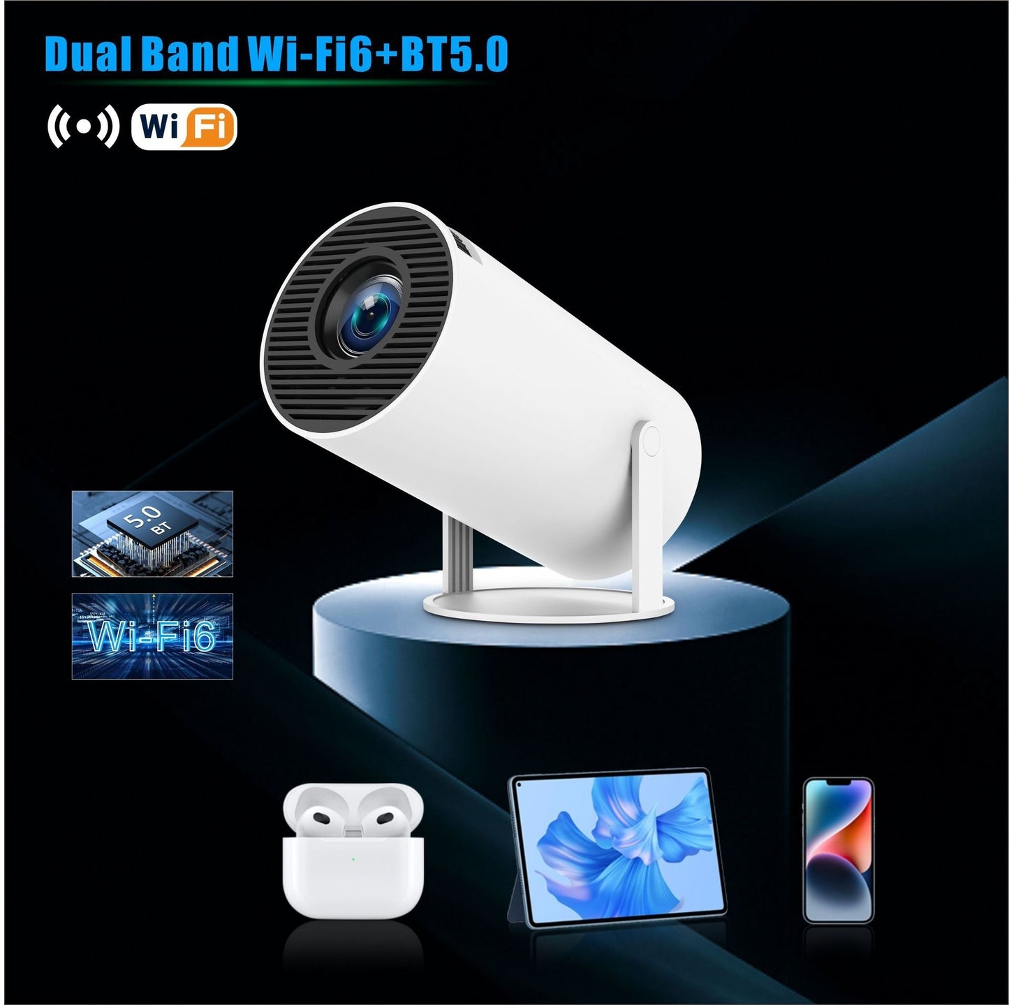 HY300 Pro Portable Home Theater Projector