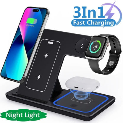 3 in 1 Wireless Fast Charging Stand